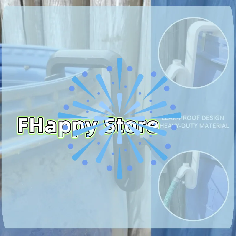 [MA]No-Drill Overflow Pipe Auto Drain And Fill Rainwater Transfer Self Priming Siphon Hose Overflow Pipe Tools Garden Hose Hook