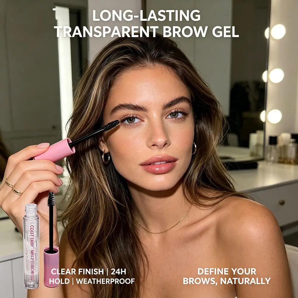 Waterproof Transparent Gel Eyebrow Styling Cream with Brush Clear Eyebrow Sealed Layer Long Lasting Fixing Brow Soap Makeup 2026