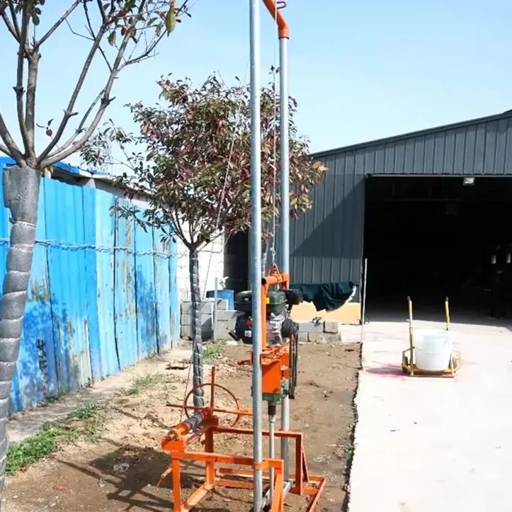 

Индивидуальная портативная буровая установка для скважин на воду для домашнего и фермерского использования, 80 м, бензиновая/дизельная, мини, ручная, легкая