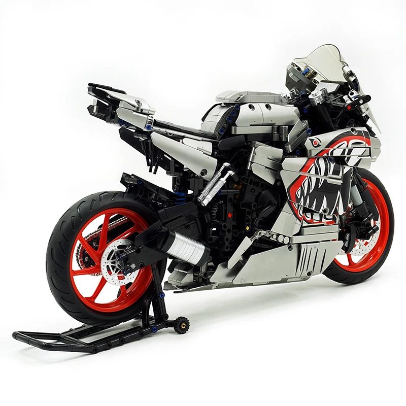 En STOCK ciudad técnica X6601 motocicleta vehículo deportivo bloques de construcción 1:5 motocicleta DIY Super coche ladrillo juguetes niño regalo de Navidad