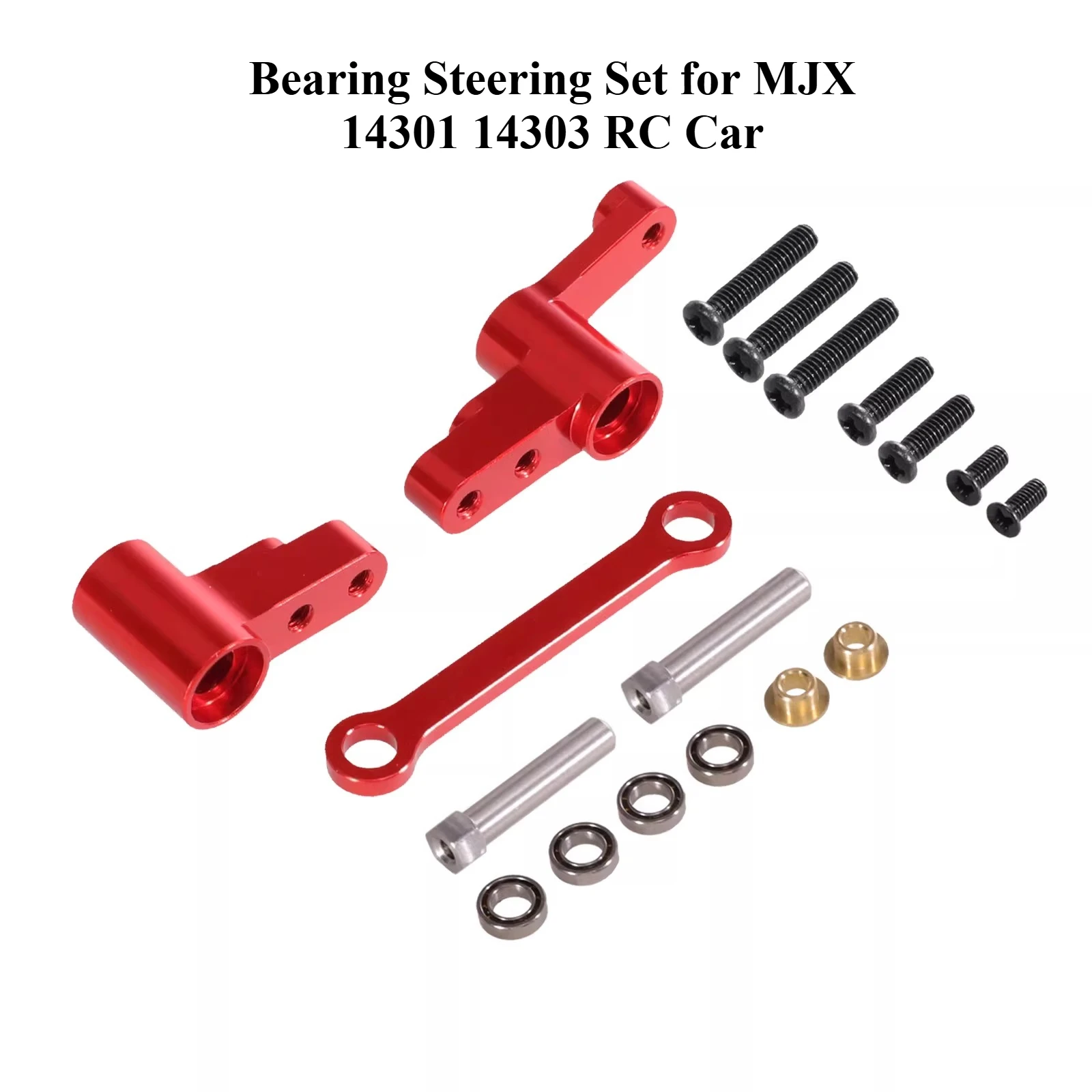 Bearing Steering Set for MJX 14301 14303 RC Car Metal Steering Column Upgrade Parts Eliminate Slop Improve Precision Accessories