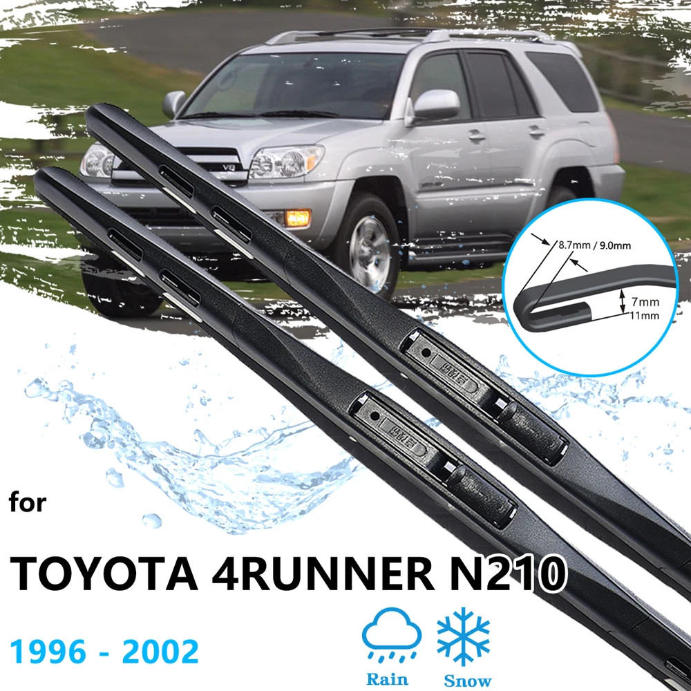 For Toyota 4Runner Hilux Surf N210 2003 2004 2005 2006 2007 2008 2009 Frameless Wiper Blades Front Window Windshield Windscreen