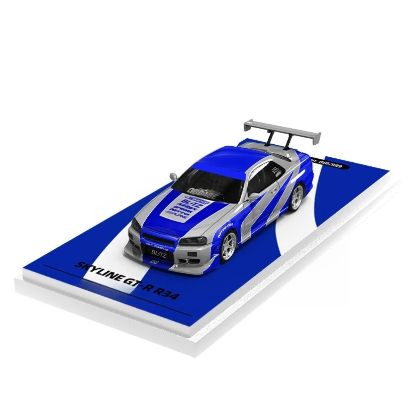 

GT-R R34 plain simulation alloy car model