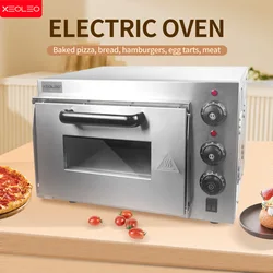 XEOLEO-Four à Pizza Électrique de 13 Pouces, Appareil de Cuisson en Acier Inoxydable à une Seule Couche, Commercial et Professionnel