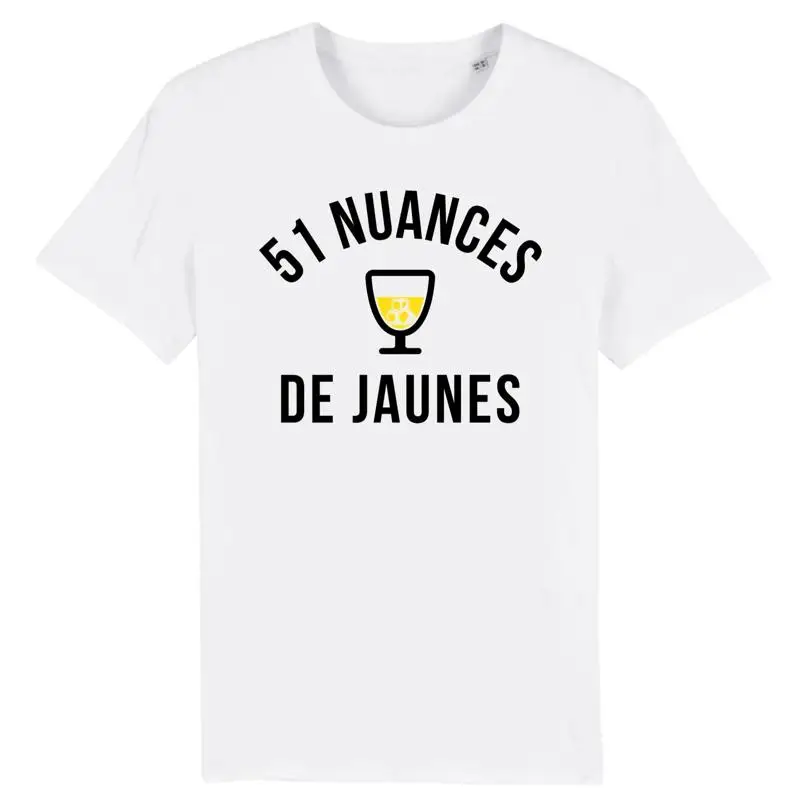 T shirt pastis 51 shades of yellows