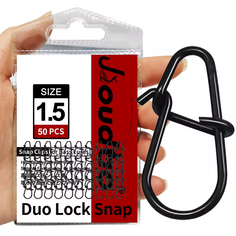 50Pcs Crankbait Snaps Stainless Steel Duo Lock Lure Snaps Quick Change Fishing Clips Fast Speed Clips Snap Hook Connector - Image 7