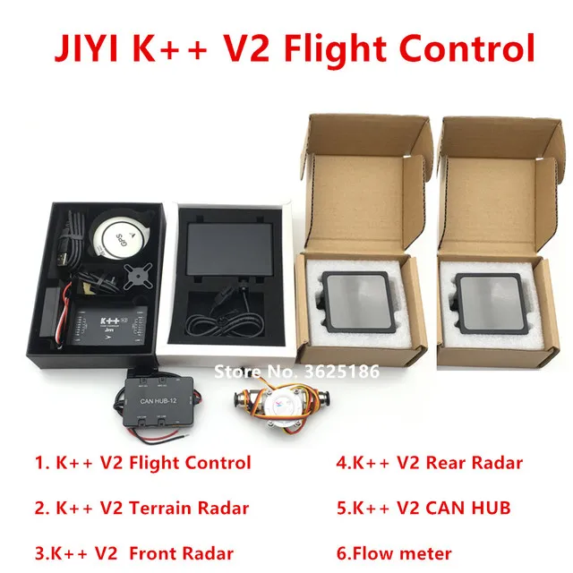 

JIYI K++ V2 flight control Dual CPU HUB optional obstacle avoidance radar for DIY Agricultural Plant Protection spraying drone