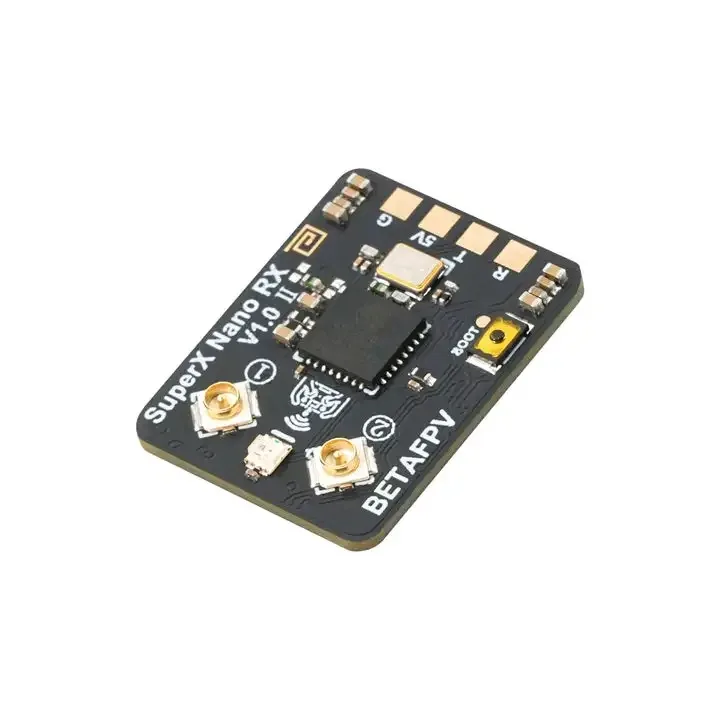 BETAFPV SuperX Nano ExpressLRS Receiver 2.4G 915M ESP32-C3 CRSF SBUS 5V U.FL X2 For Long Range FPV Freestyle Drone Replacement