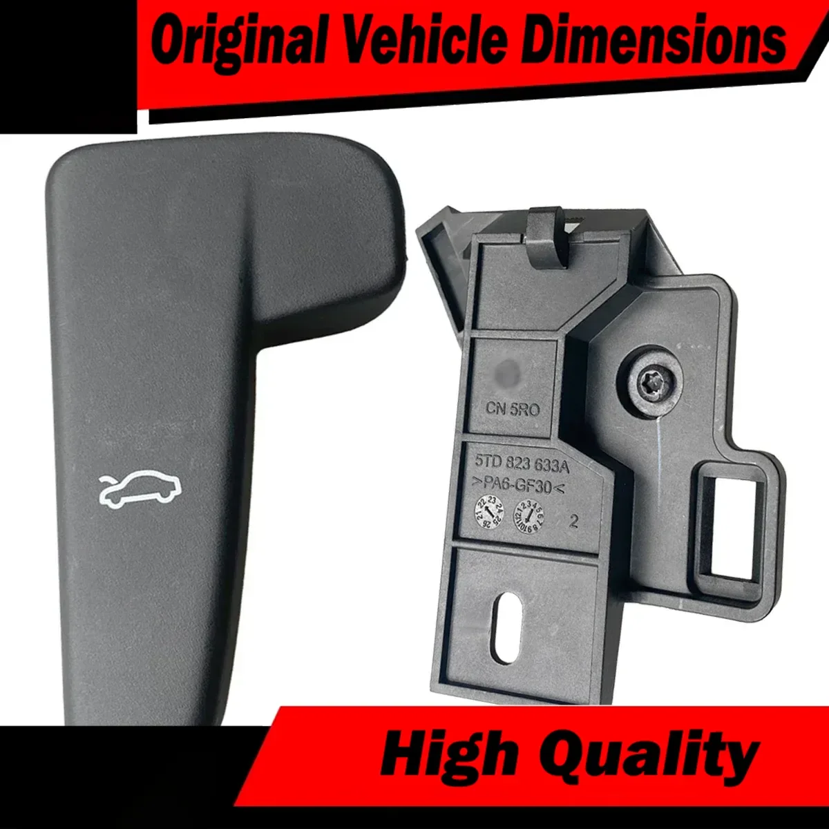 For VW Golf 8 GTI Polo 6 Tiguan 2 Jetta MK7 Touran T ROC T Cross 517823633 6R1823533 1PC LHD Hood Latch Release Handle Bracket