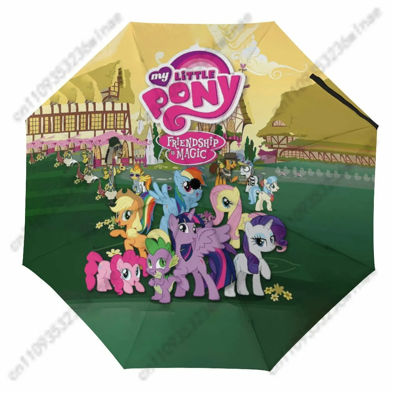 

My Little Pony 3 Fold Umbrella Men Women Windproof Waterproof Sun Folding Umbrella Lightweight Portable cosplay Umbrella