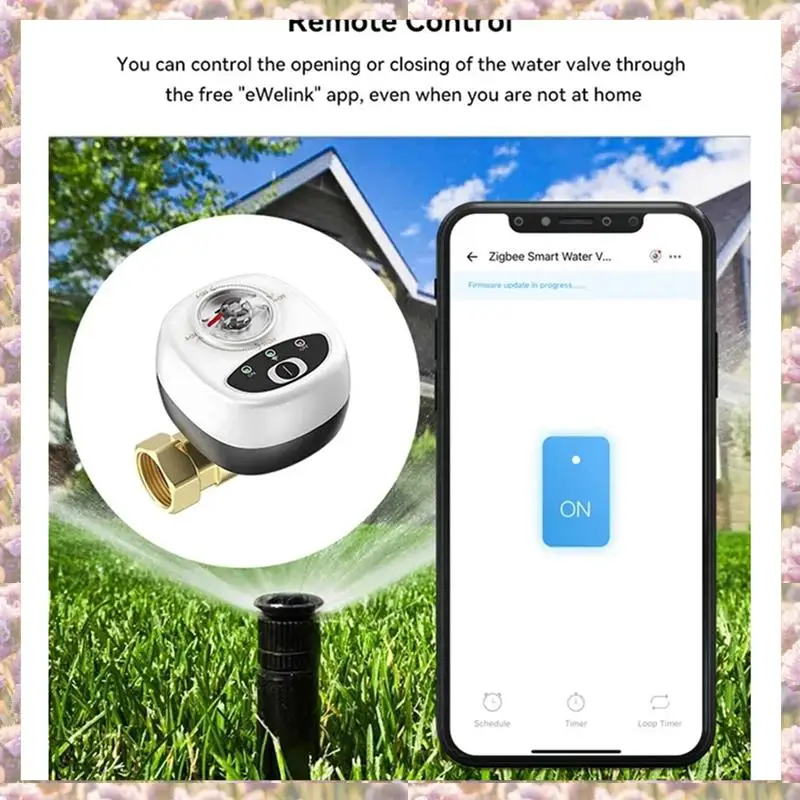 

L72A-Zigbee умный контроллер клапана Ewelink шаровой клапан приложение дистанционное управление IP65 водонепроницаемый водяной клапан работает для Alexa