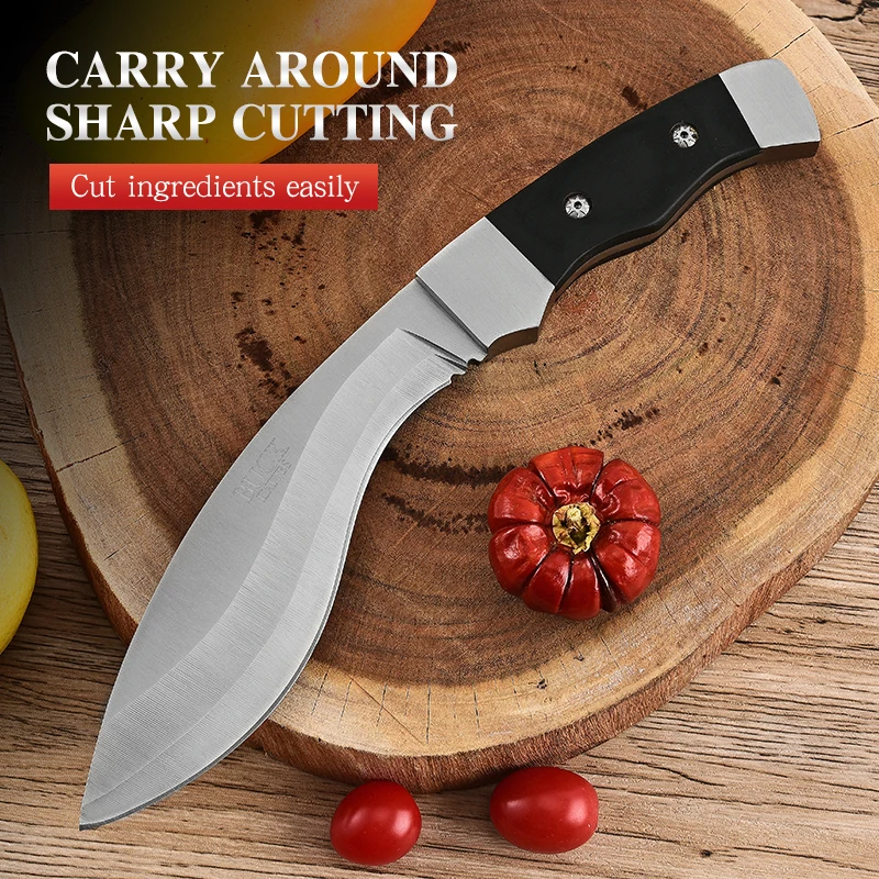 new Outdoor survival portable knife, sharp and high-hardness tactical self-defense knife, camping portable small straight knife