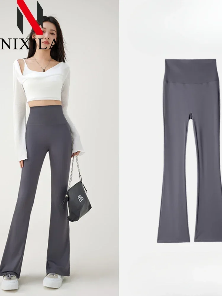 

Women's High Waist Micro Flared Leggings Spring Summer Slim-Fitting Casual Trousers Sexy Legging Pants for Womens Clothing