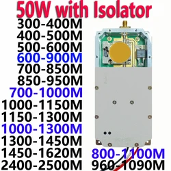 50W modules with Isolator 300-400MHZ400-500MHZ500-700MHZ700-1000MHZ700-850MHZ850-1000MHZ1000-1300MHZ1150-1300MHZ1450-1620MHZ