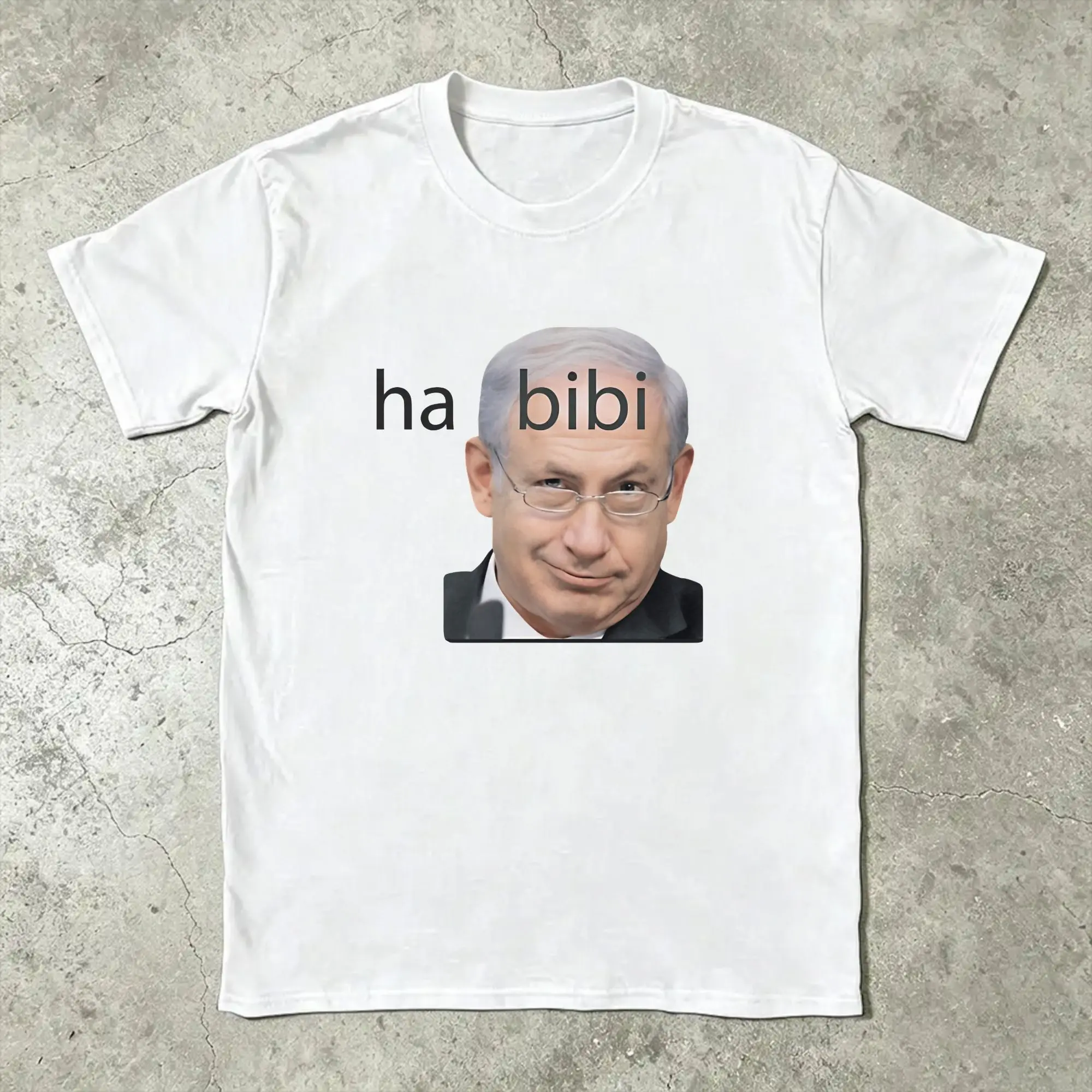 Novelty Benjamin Netanyahu T-Shirts Men O Neck Pure Cotton T Shirt bibi Short Sleeve Tees Gift Idea Clothes