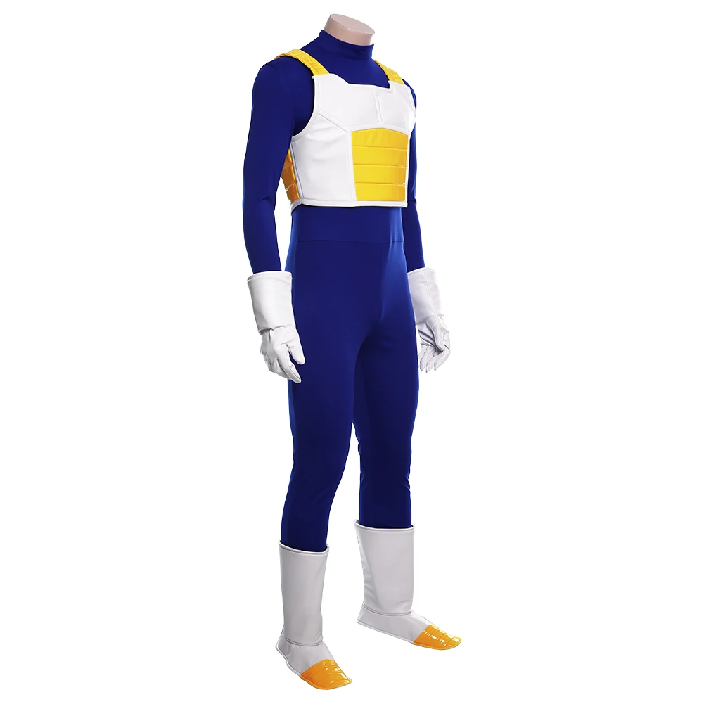 Adult Z Anime Fantasy Vegeta IV Cosplay Costume Men Jumpsuit Uniform Outfits Halloween Carnival Party Suit