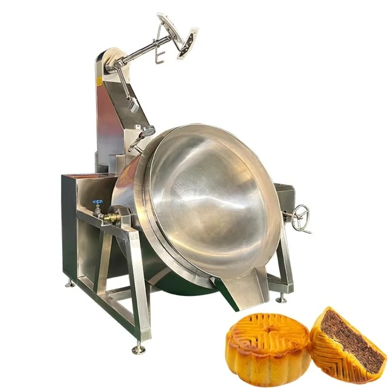 Customize Gas Cooker Pot Chili Cooking Machine Turkish Delight Fruit Jam Cooking Mixer Machine Cooking Kettle with Agitator