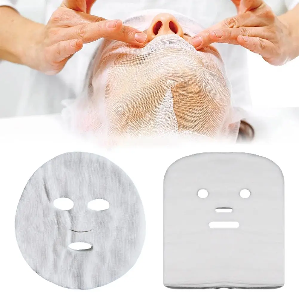 50pcs Soft Gauze Beauty Salon Apply Soft Mask Beauty Gauze Block Disposable Mask Special Face Mask Skin Management Soft Mask