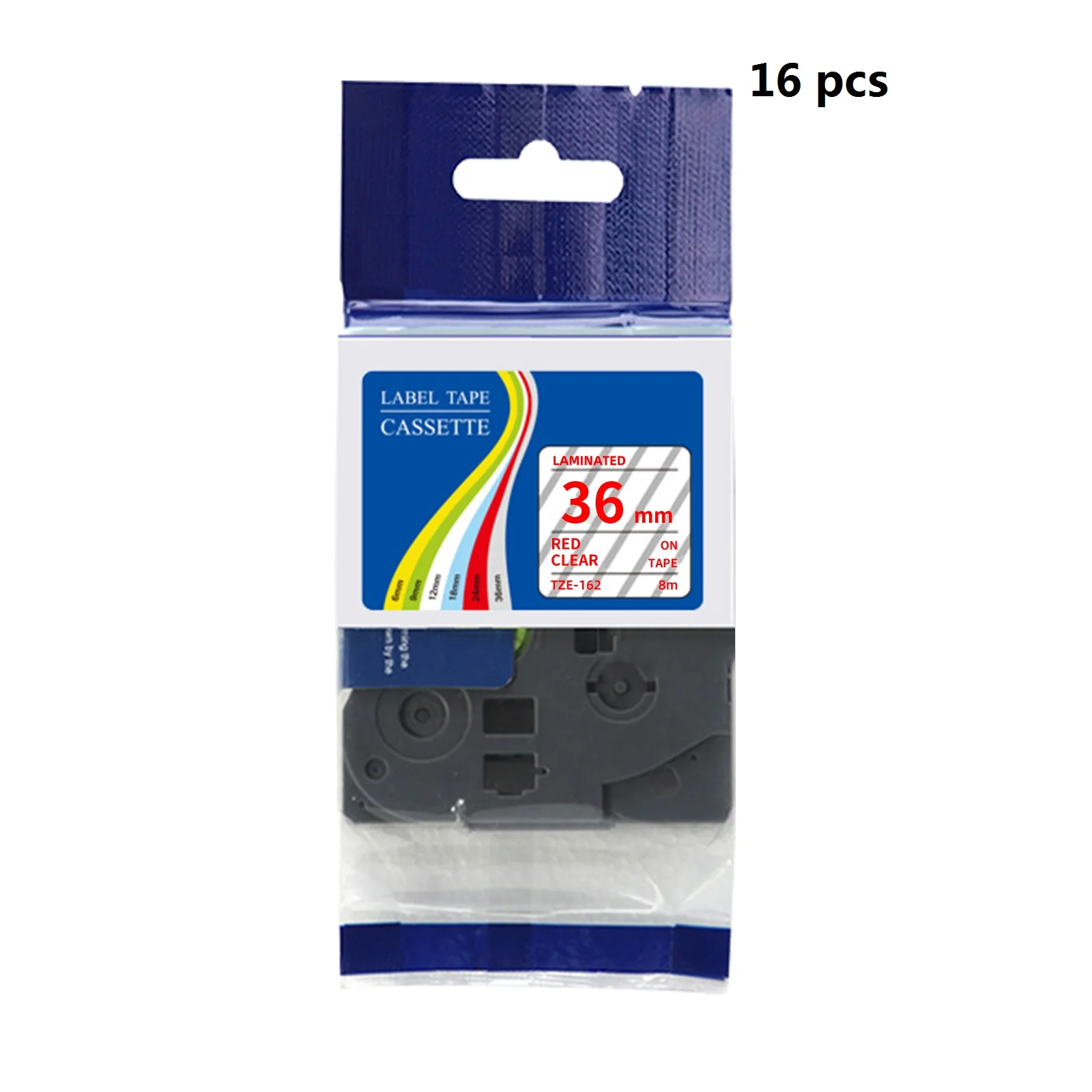 16 pcs Compatible Brother TZe Lamilated Label Tape 36mm wide for Brother P Touch Printers