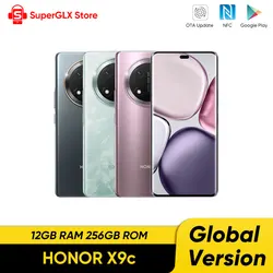 HONOR X9c 5G 스마트폰 글로벌 버전, 6.78 인치 낙하 방지, 120Hz 디스플레이, 108MP 트리플 카메라, 6600mAh 배터리, 2SIM, 안드로이드 14, IP65M