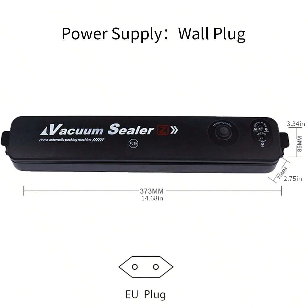 1 Vacuüm Sluitmachine, Voedselbewaarmachine, Kleine Vacuümmachine, Volautomatische Plastic Sluitmachine