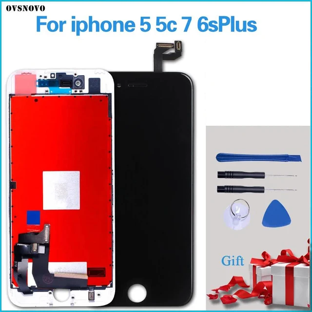 Wyświetlacz LCD do iPhone'a 5 7 6 Plus Moduł Ekran dotykowy Szkło Digitizer Zamiennik do iphone'a 6s plus Naprawa zespołu ekranu LCD