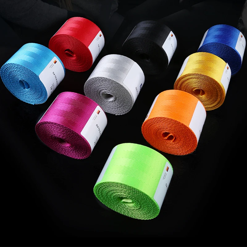 4.8cm X 360cm Car Seat Belt Color Personality Modification Seat Belt Original Decoration Car Seat Belt Styling Auto Accessories