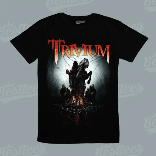 unisex American Band Music Heavy Metal Trash Rock n Roll Trivium Horse T-Shirt