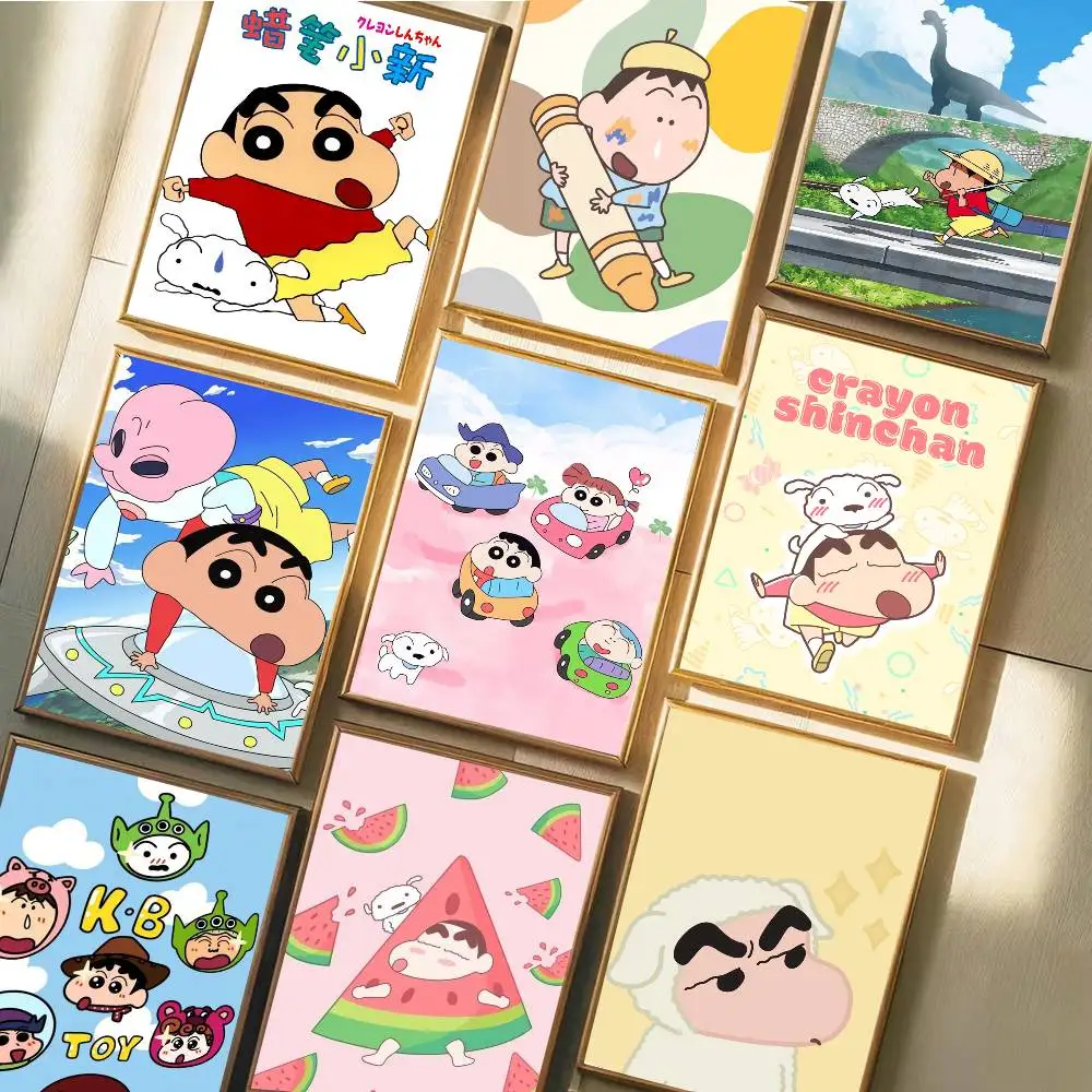 1pc Anime C-Crayon S-Shin-chan Poster Art With Prints Home Bedroom Living Room Decoration Gift