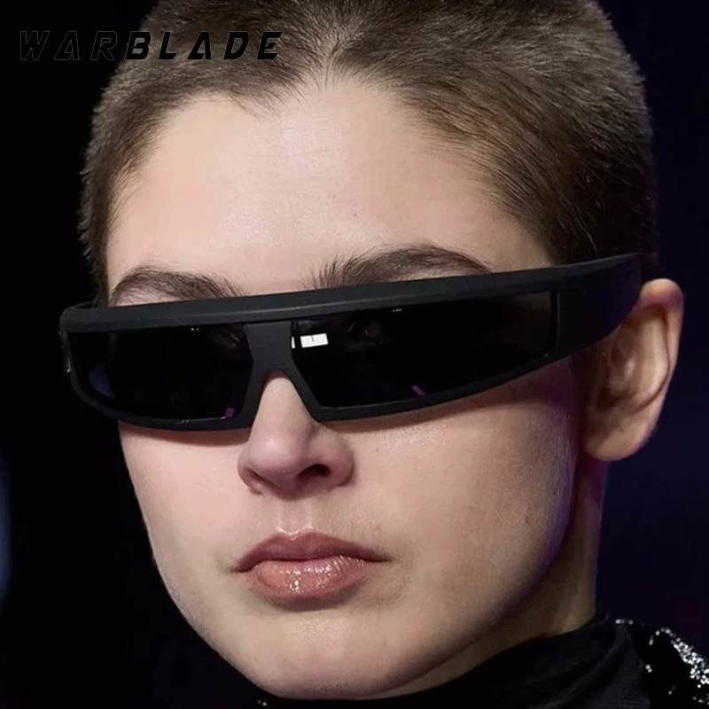 

Y2K Cool Punk Rectangle Sunglasses Men Fashion Future Technology Design Sunglasses Ladies Outdoor Sports Windproof Goggles UV400