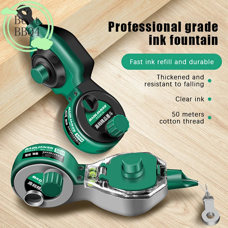 (BBQ4)Durable Scribes Ink Draw Line Marker Ink Marker Construction Ink Fountain Hand-Operated Carpenter Tools