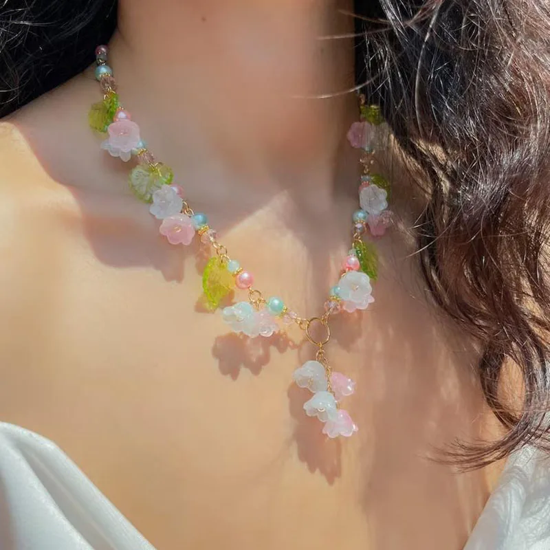 Fairy Lily of the Valley Necklace Flower Aesthetic