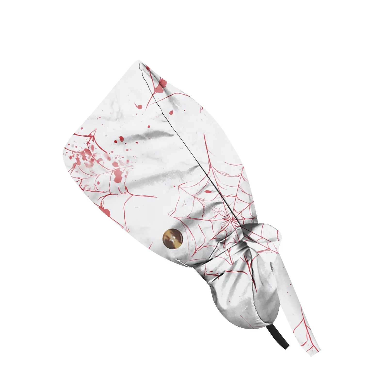 Gorro de trabajo con cordones con estampado de Halloween, gorros médicos para mujer y hombre, gorro para cirugía, gorro de enfermería para médico, enfermera, clínica, veterinaria