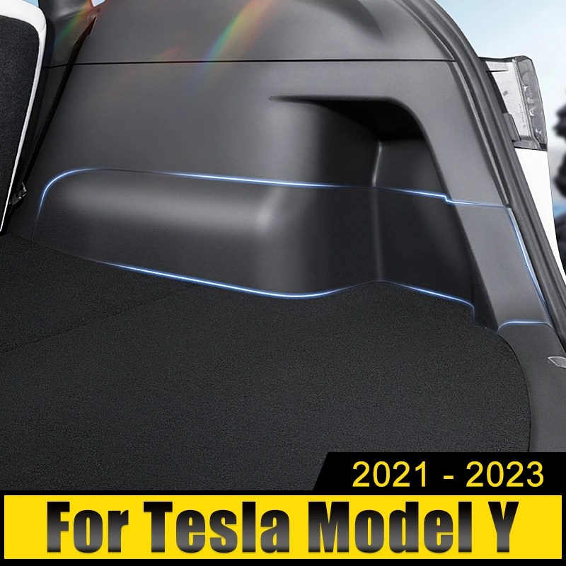 

Car Accessories For Tesla Model Y ModelY 2021 2022 2023 ABS Plastic Rear Trunk Side Panel Cover Trim Case Decoration Stickers