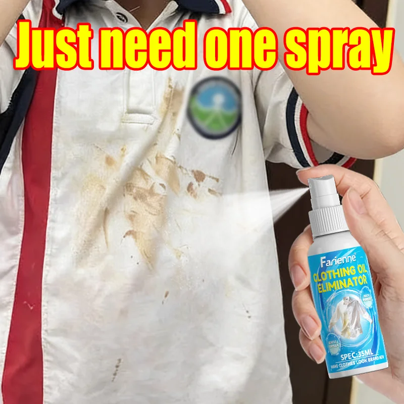 Portable 35ml Clothes Stain Remover Spray,Instant Oil Stain 
