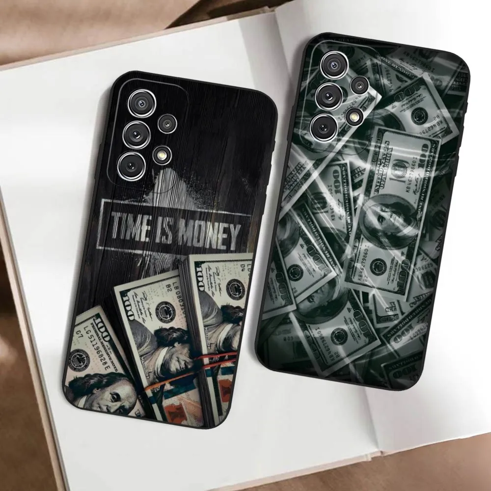 

Money 100 Dollar Phone Case for Samsung s20 s21 s22 s23 a24 a34 a54 m54 n20 ultra plus protective case