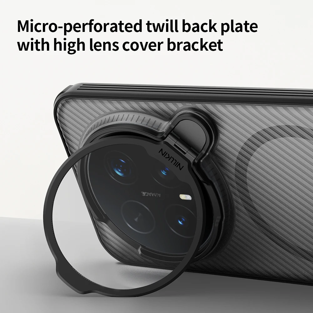 

For Honor Magic 8 Pro 5G Nillkin Case Camshield Prop Magnetic Adapt Lens Soft Frame Camera Protection with Stand Back Cover