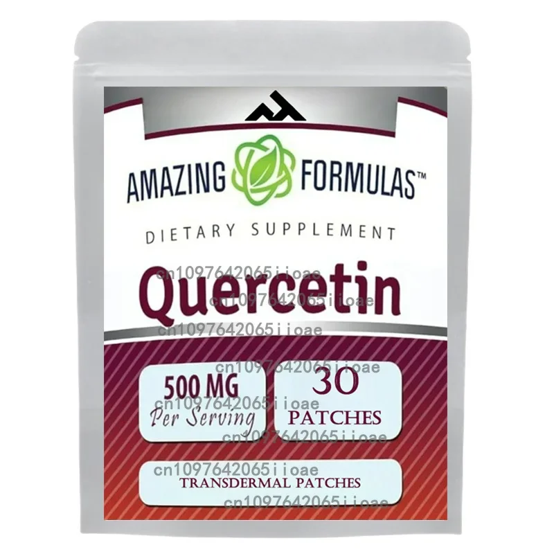 Patch Transdermal Quercetin dengan Penguat Sistem Kekebalan Seng, Penopang Paru-Paru - 30 Patch