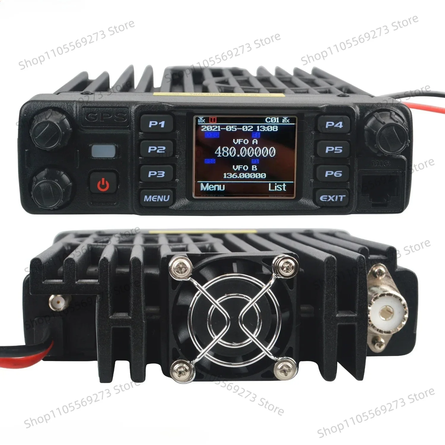 

Anytone AT-D578UV Plus DMR Digital Mobile Radio VHF UHF Air Band Receive GPS APRS Bluetooth AES256 FM Transceiver for Car Truck