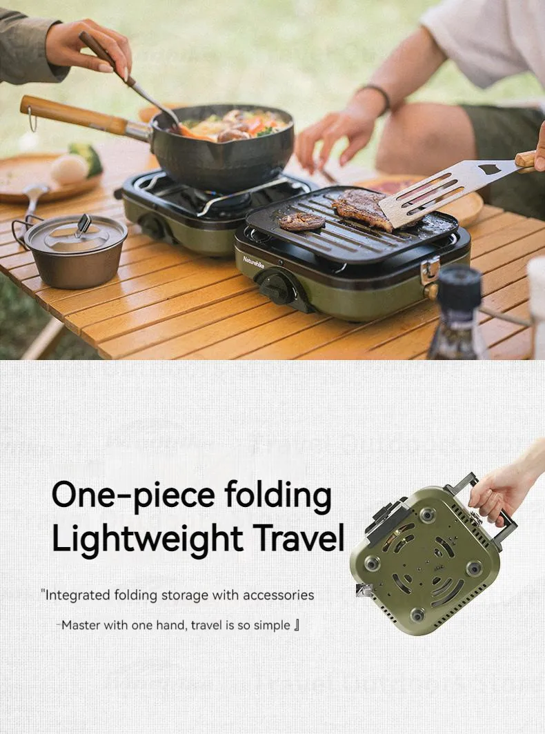 Naturehike Gasherd Für Ausflüge Ultraleicht Camp Tragbare Camping Picknick BBQ Kochgeschirr Camping Liefert Camping Zubehör Outdoor – Detail 6