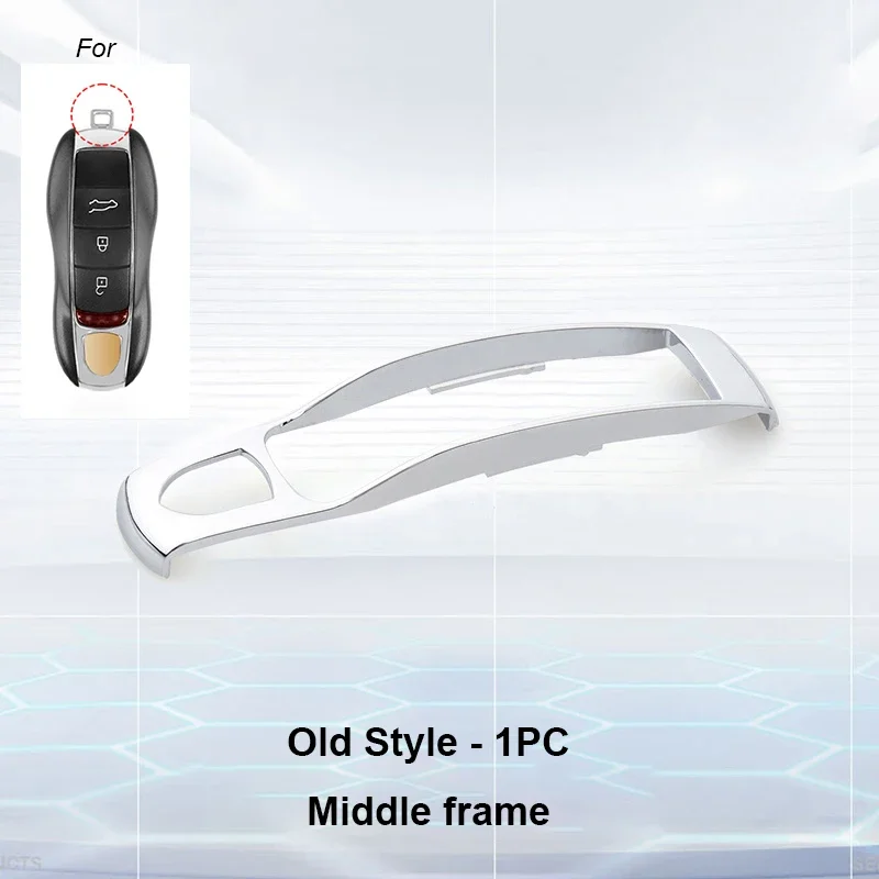 Car Key Case Button Pad Modified Shell Middle Frame For Porsche Cayenne Panamera Macan 911 718 Cayman Boxster Key Accessories