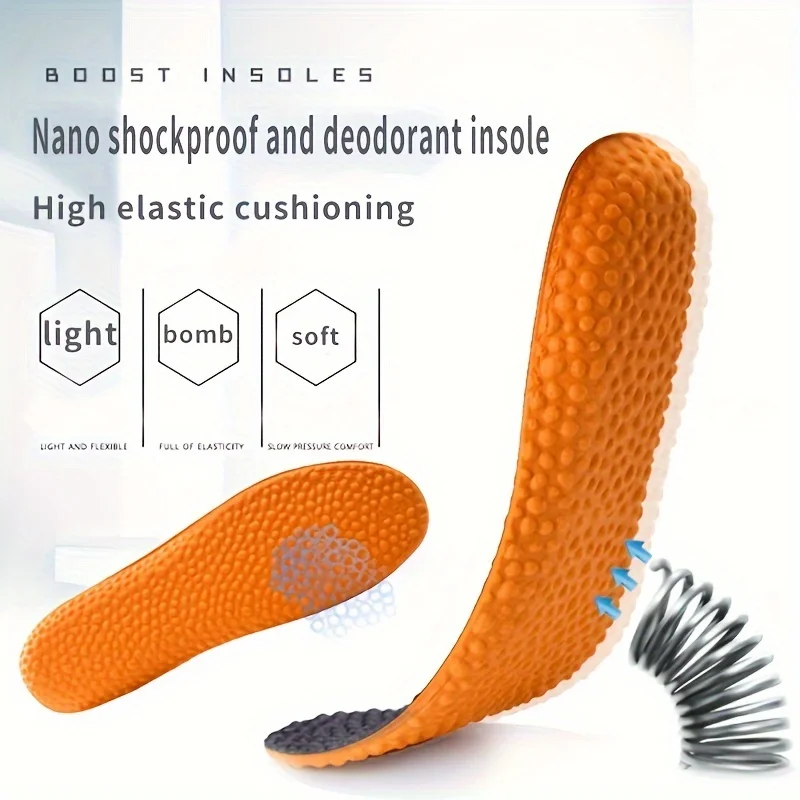 Plantillas de espuma viscoelástica que proporcionan excelente absorción de impactos y amortiguación para los pies, plantillas deportivas para correr, hombres y mujeres