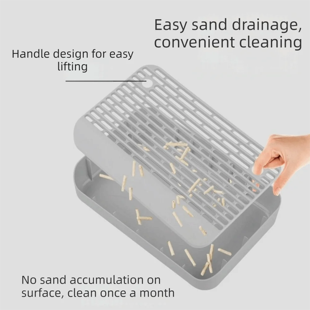Practical Double Layer Cat Step Filter Pedal Splash-proof Non Slip Cat Litter Box Step Plastic Pet Pedal Step Stool for Cats