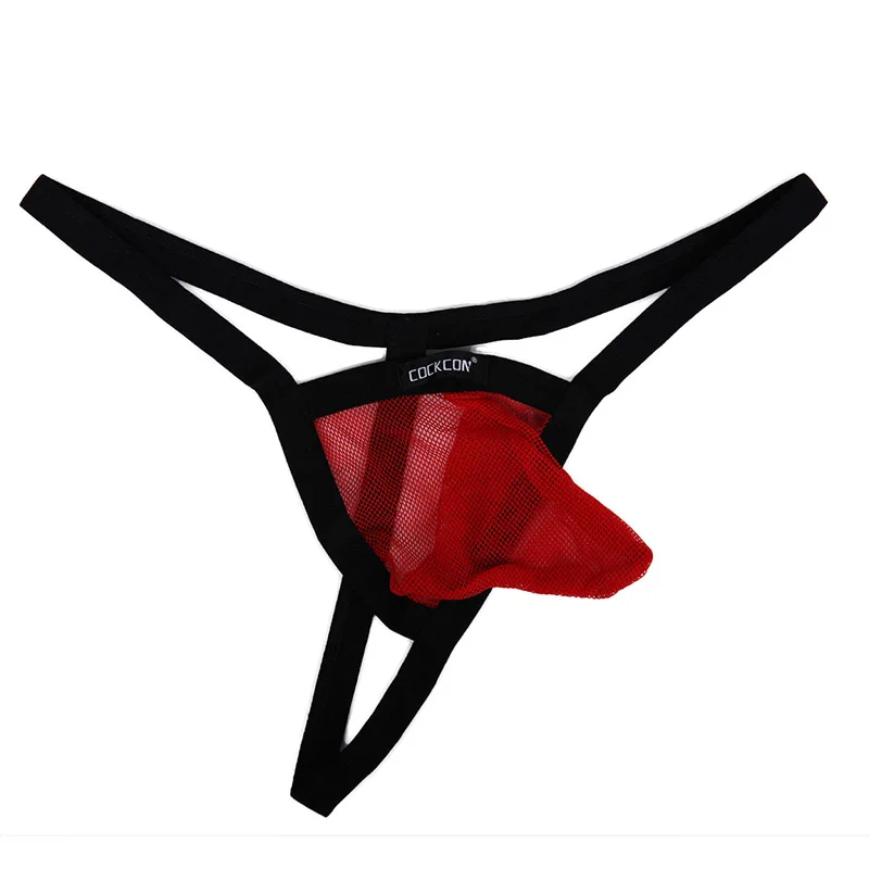 Mesh Mens Thong Perspective Man Lingerie Sexy Ball Pouch Male Underwear Sissy Jockstrap Fashion Briefs Super Flirty Peni Sleeve