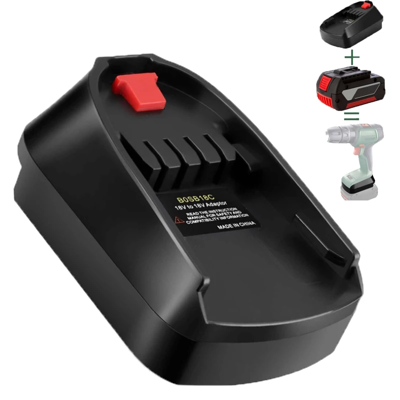 Battery Adapter BOSB18C for Bosch Green Household Lithium-io Power Tools Compatible for Bosch 18V Lithium-io Battery BAT618