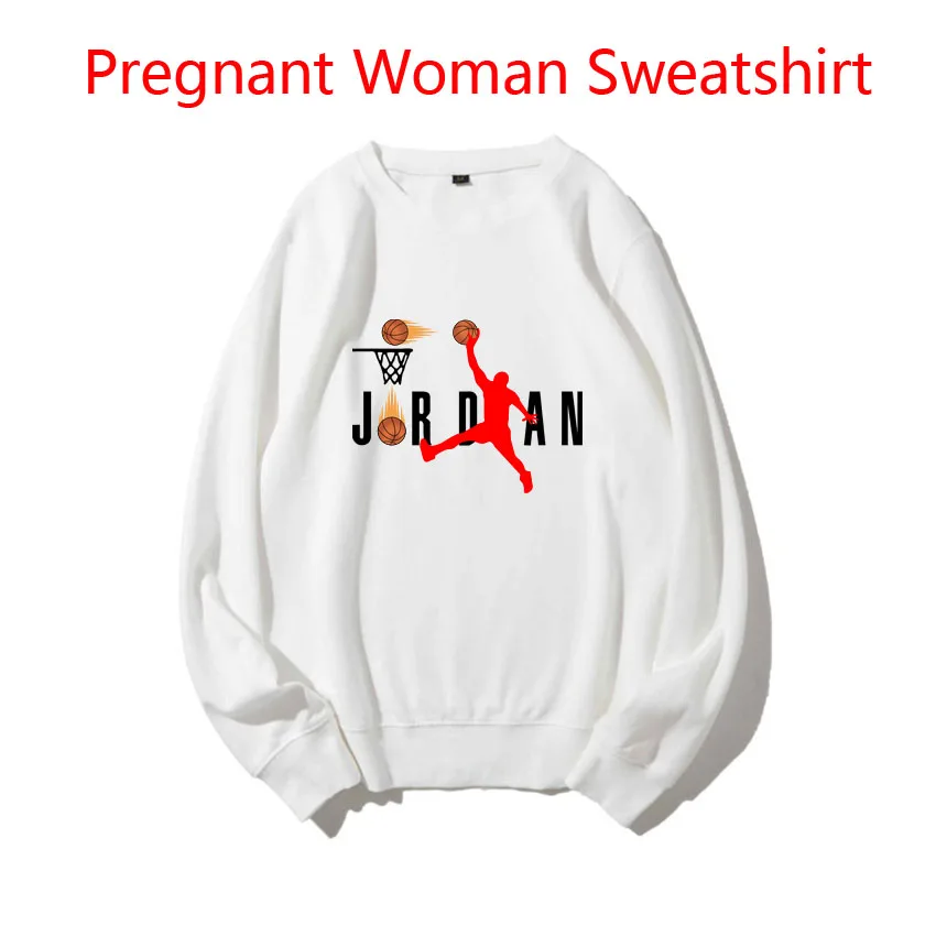 

Cartoon JRDA Pattern Print Pullover Maternity Woman Sweatshirt Backing Fashion Korean Version Pregnant Woman Sweaters Idea Cool