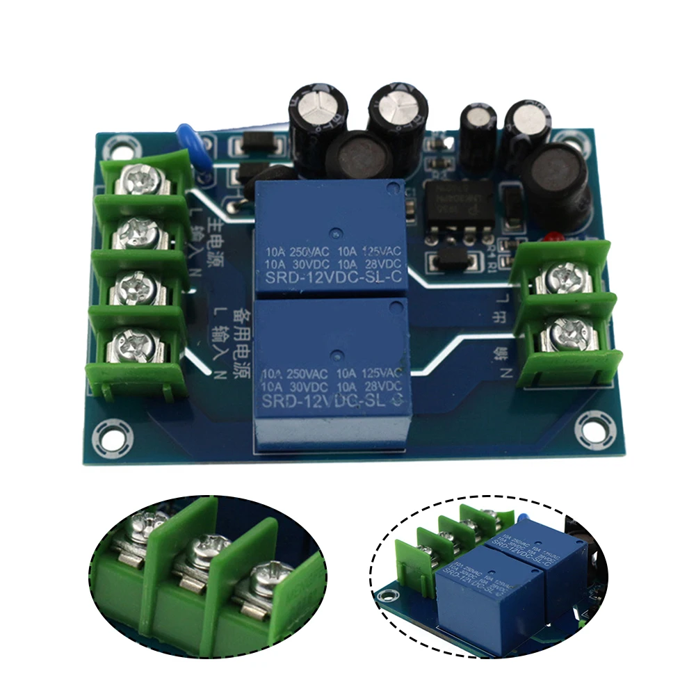 220V Dual Power Supply Switching Module with Automatic Backup Compact and Lightweight Wide Voltage Compatibility