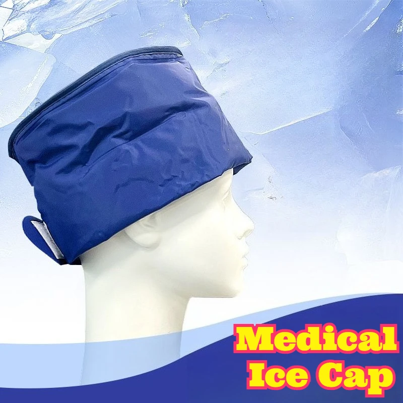 

Reusable Scalp Cooling Cap Chemotherapy Hair Loss Prevention Head Wrap Physical Therapy Cold Pack Headache Relief Ice Helmet