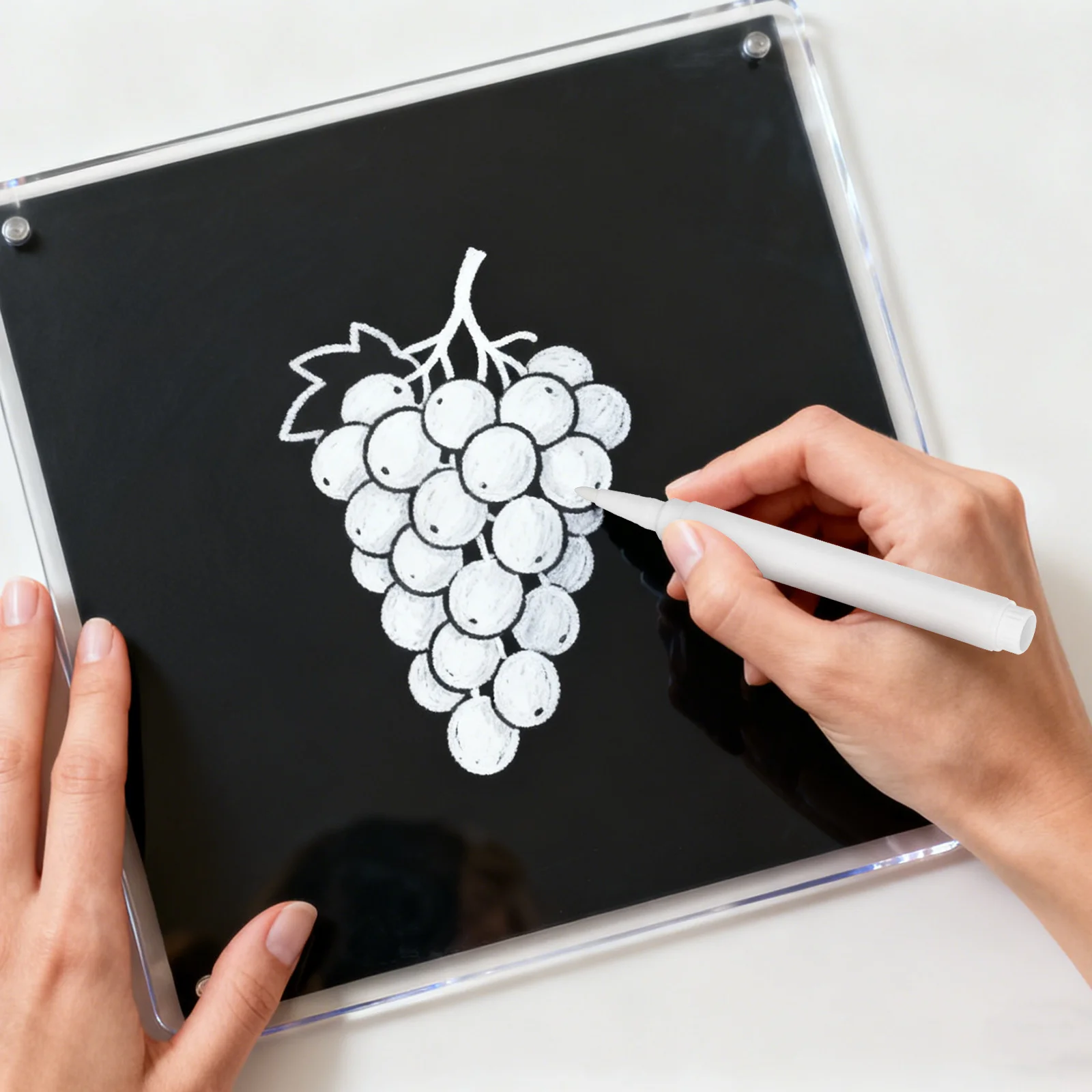 4 قطعة علامات الطباشير السائل قابل للمسح أقلام السبورة البيضاء للزجاج السبورة المرايا السلس الكتابة علامات الطباشير البيضاء