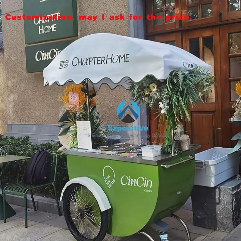 

на заказ.Новый винтажный трехколесный велосипед для ресторанов, магазины еды, сервировки фруктов, орехов, молока, прямая продажа, б/у